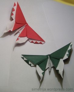 origami drugelis